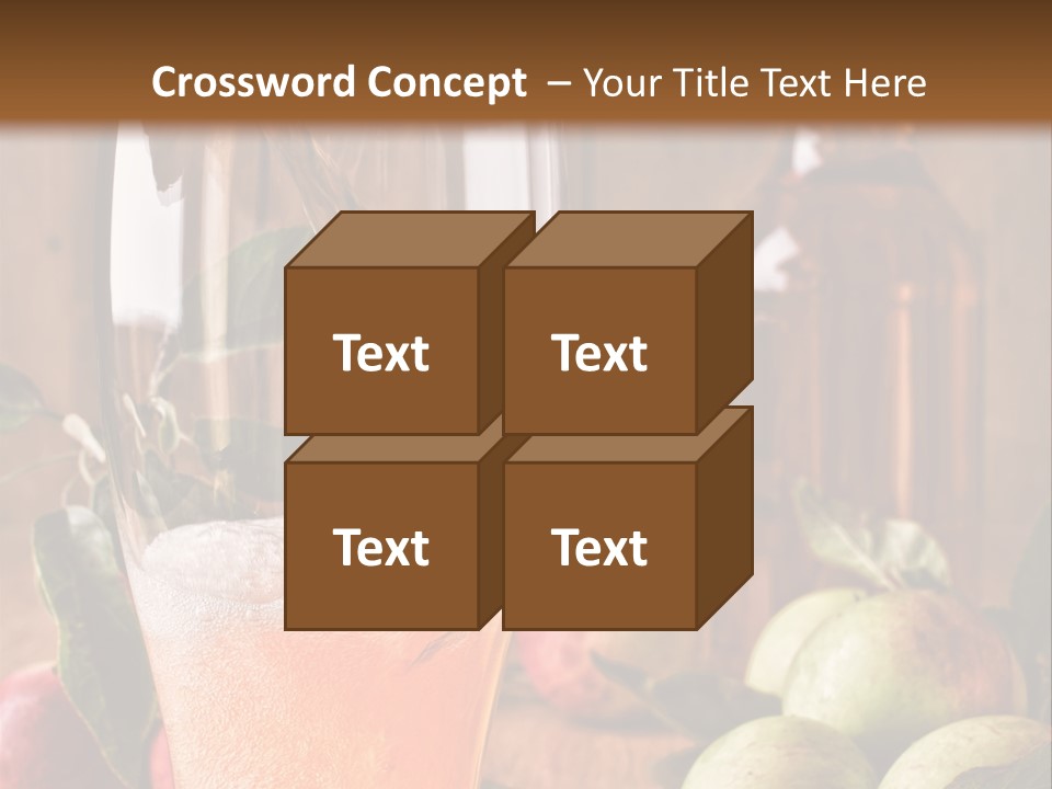 Apple Fizzy Glass PowerPoint Template