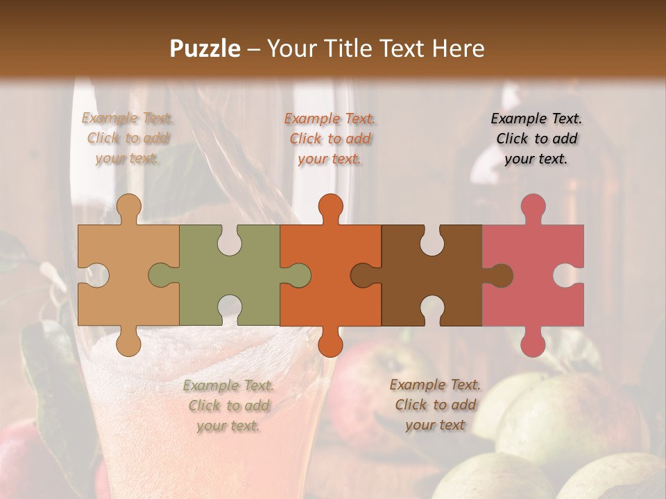 Apple Fizzy Glass PowerPoint Template