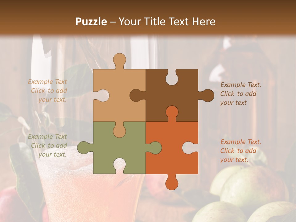 Apple Fizzy Glass PowerPoint Template