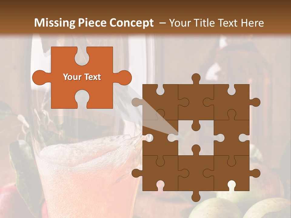 Apple Fizzy Glass PowerPoint Template