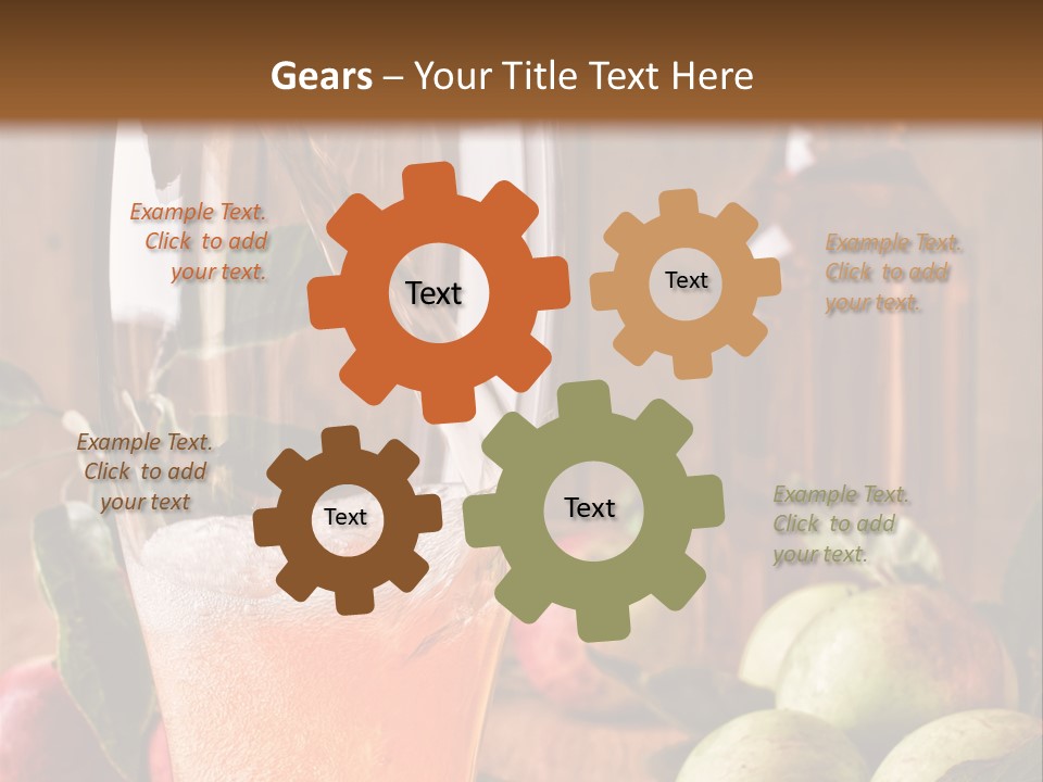 Apple Fizzy Glass PowerPoint Template