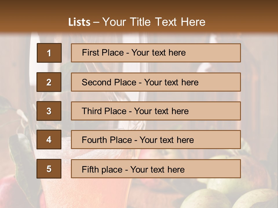 Apple Fizzy Glass PowerPoint Template