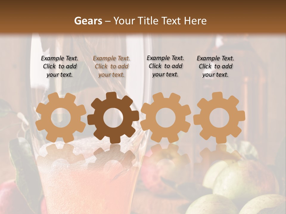 Apple Fizzy Glass PowerPoint Template