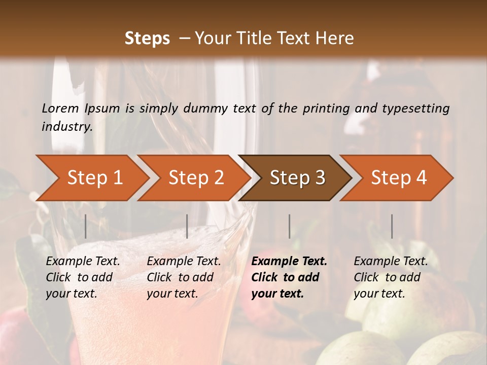 Apple Fizzy Glass PowerPoint Template
