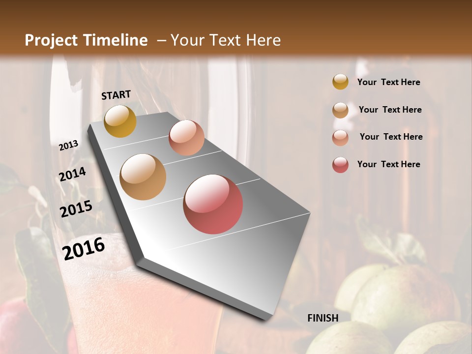 Apple Fizzy Glass PowerPoint Template
