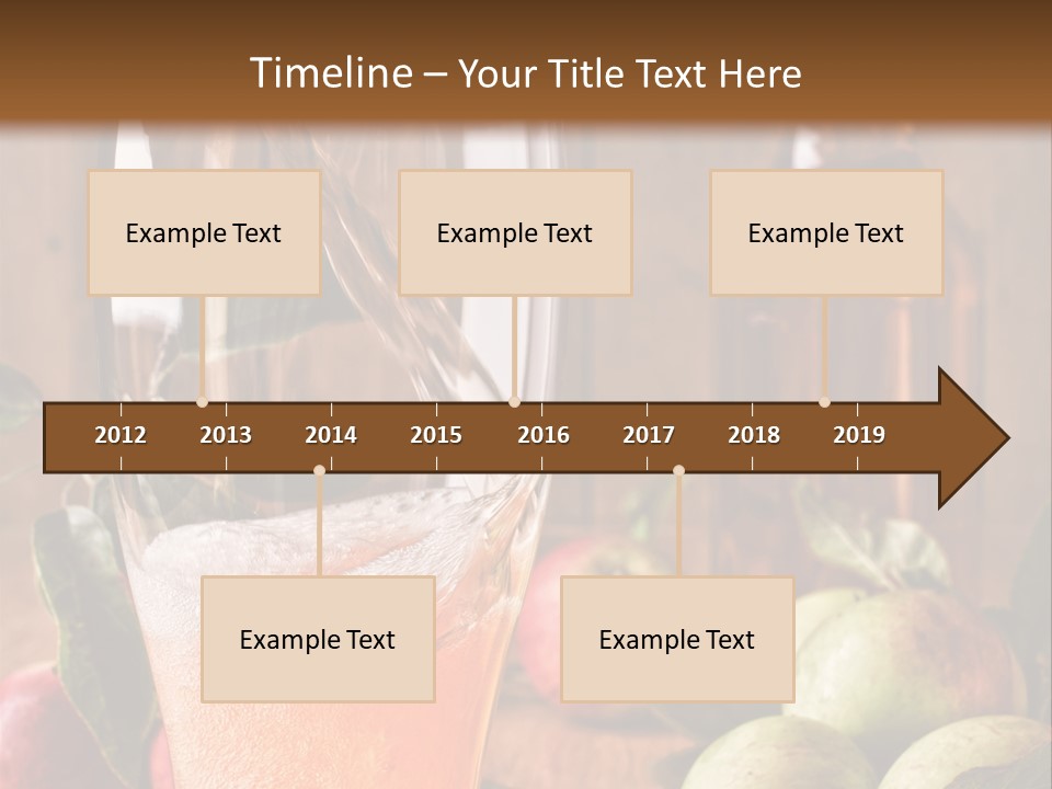 Apple Fizzy Glass PowerPoint Template