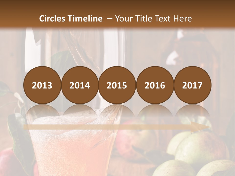 Apple Fizzy Glass PowerPoint Template