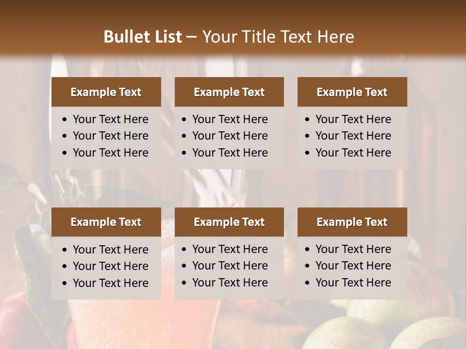 Apple Fizzy Glass PowerPoint Template