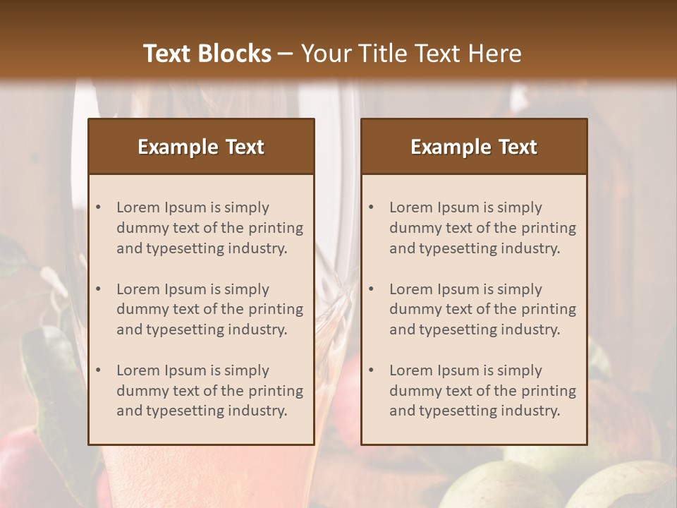 Apple Fizzy Glass PowerPoint Template