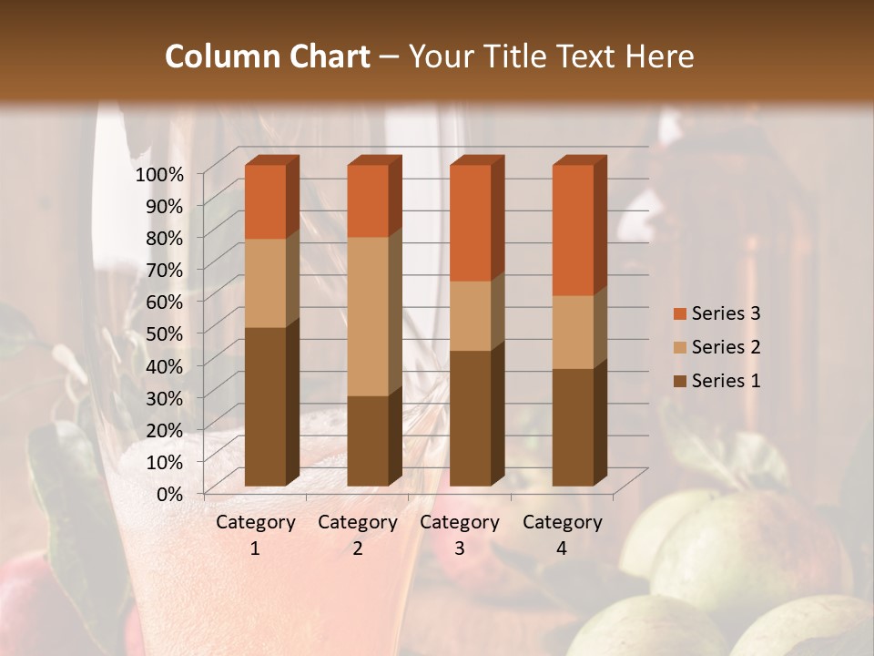 Apple Fizzy Glass PowerPoint Template