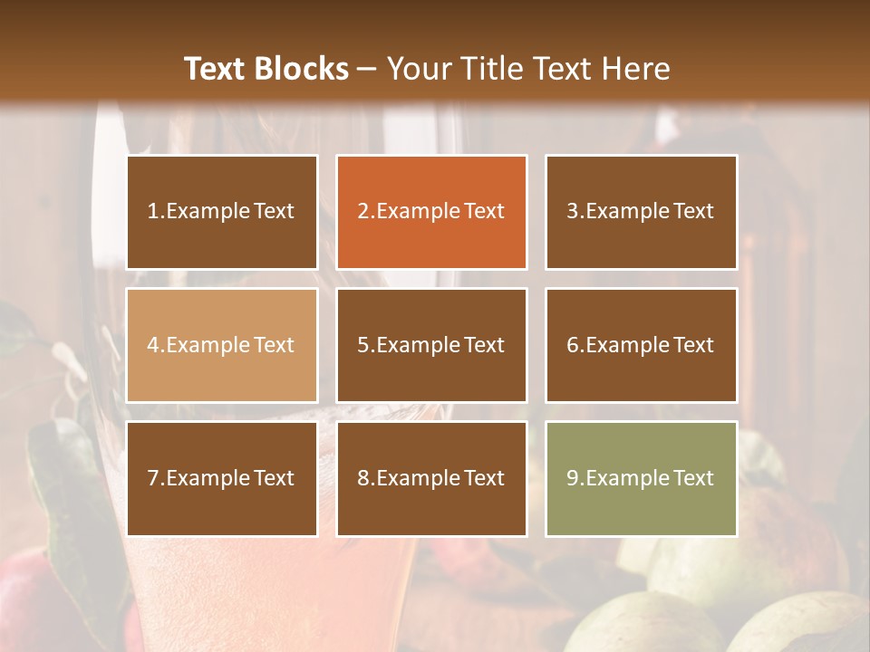 Apple Fizzy Glass PowerPoint Template