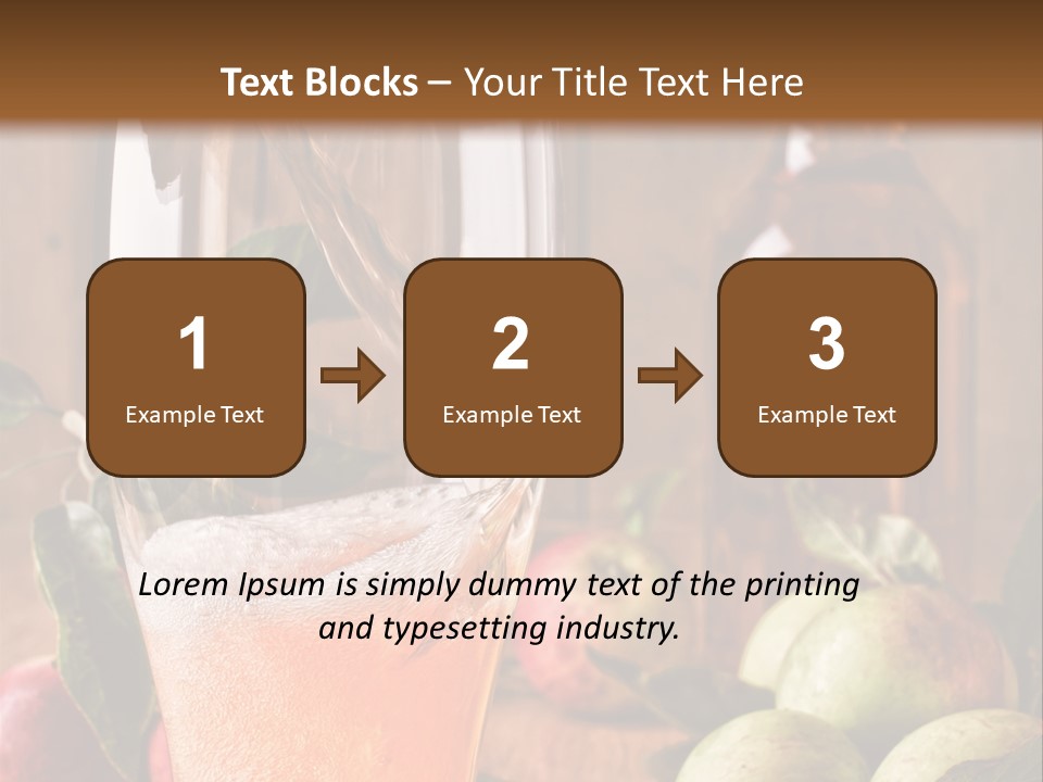 Apple Fizzy Glass PowerPoint Template