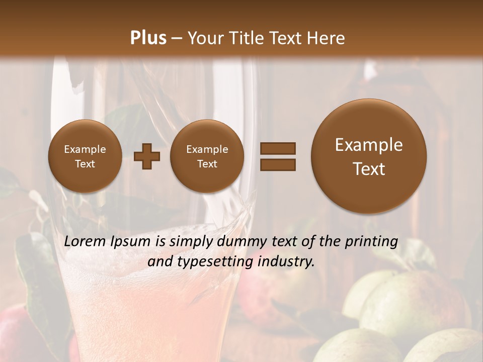 Apple Fizzy Glass PowerPoint Template
