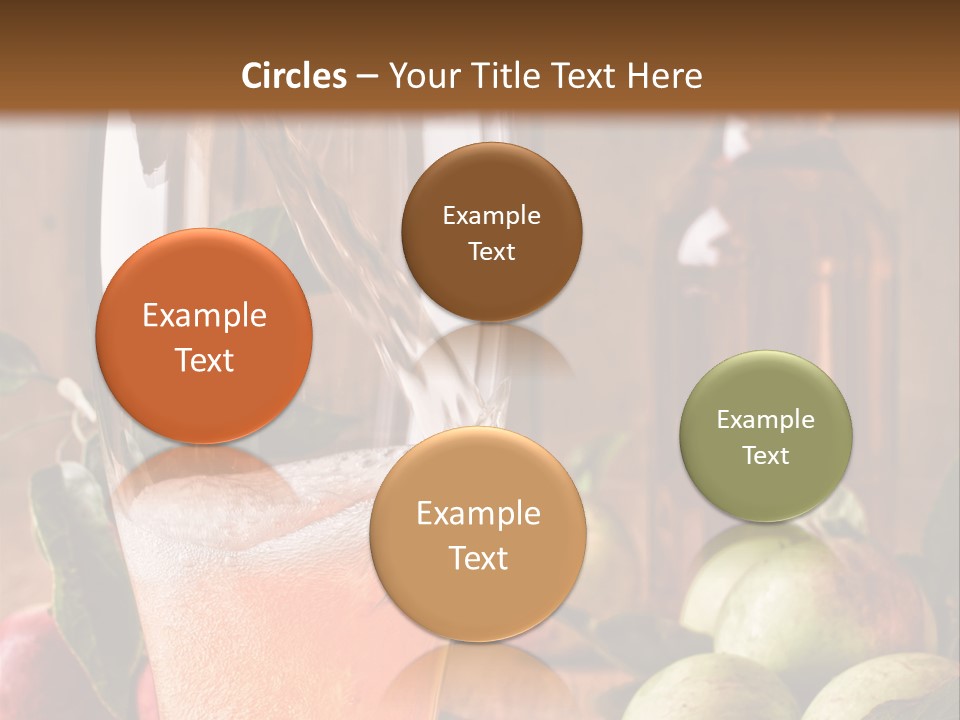 Apple Fizzy Glass PowerPoint Template