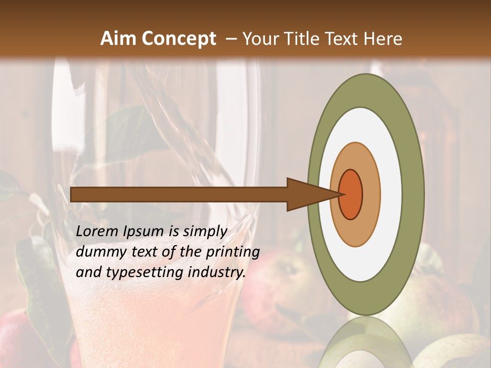 Apple Fizzy Glass PowerPoint Template