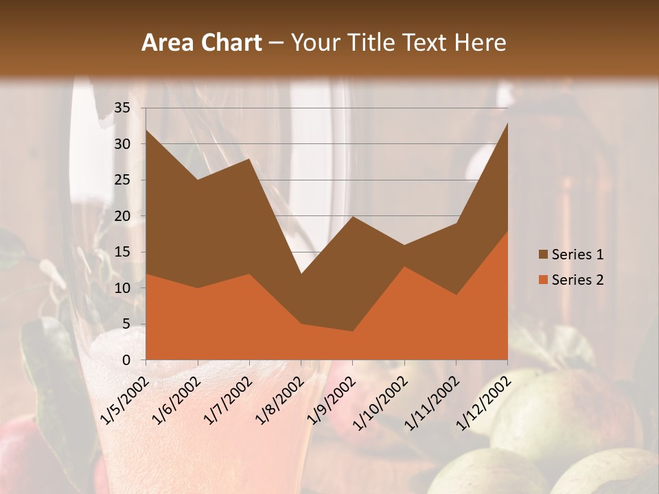 Apple Fizzy Glass PowerPoint Template