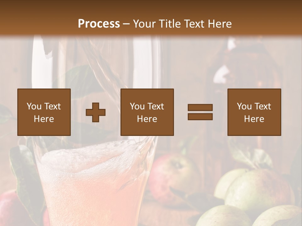 Apple Fizzy Glass PowerPoint Template