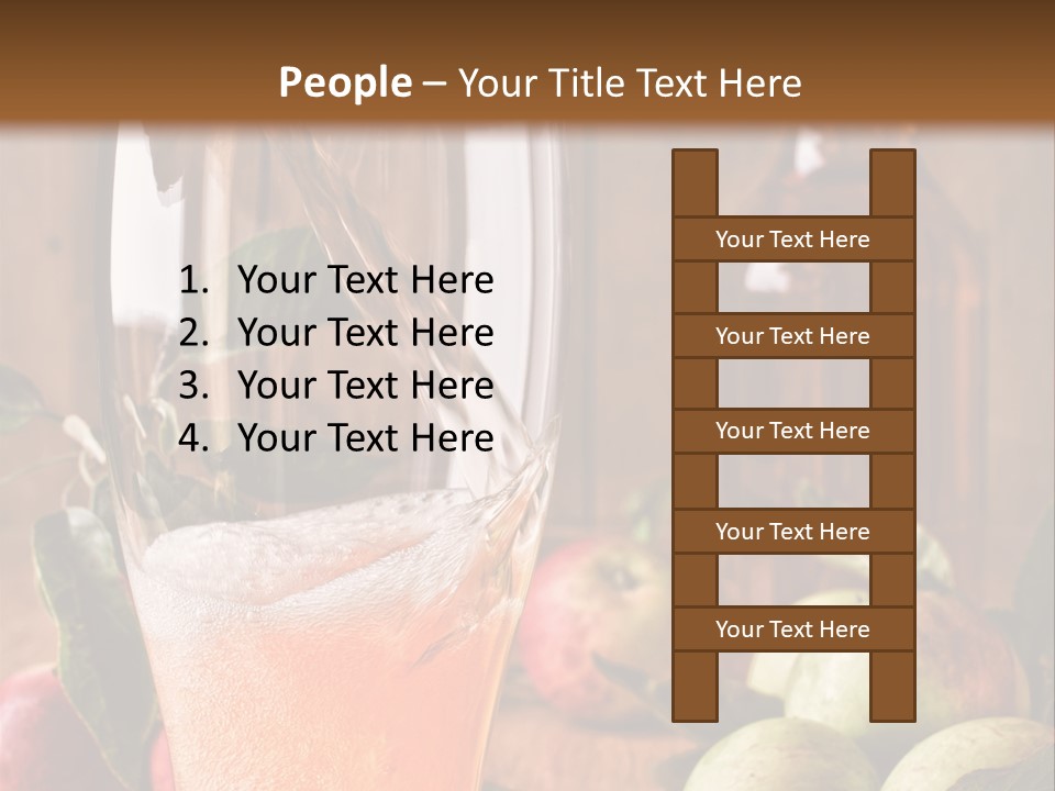 Apple Fizzy Glass PowerPoint Template