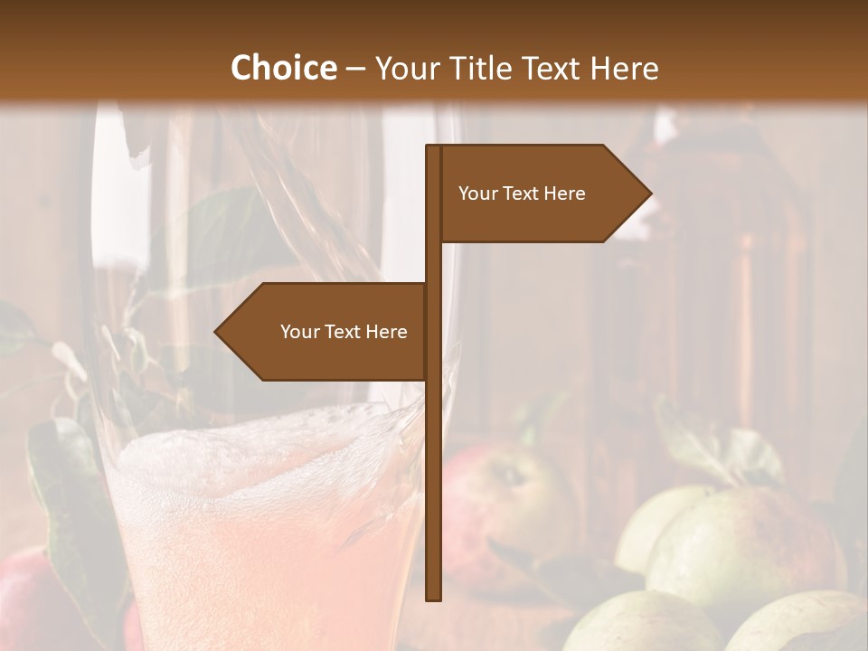 Apple Fizzy Glass PowerPoint Template