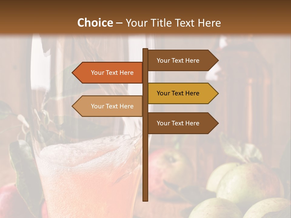 Apple Fizzy Glass PowerPoint Template