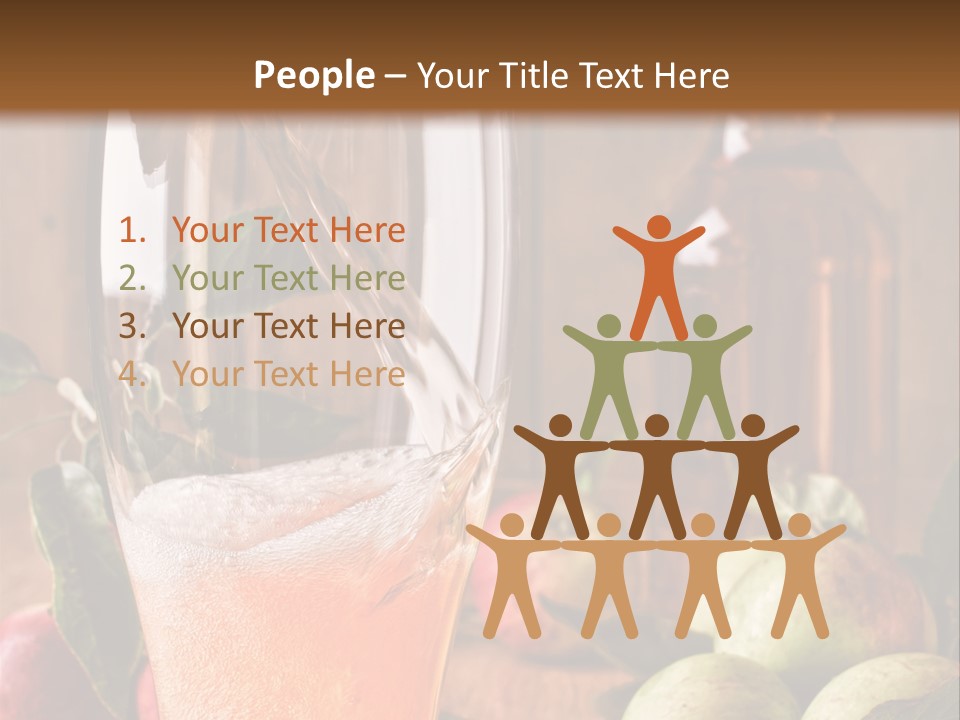 Apple Fizzy Glass PowerPoint Template