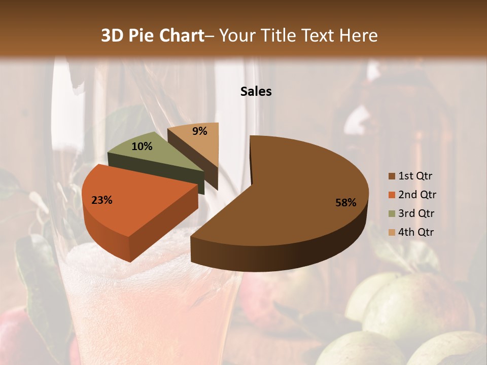 Apple Fizzy Glass PowerPoint Template