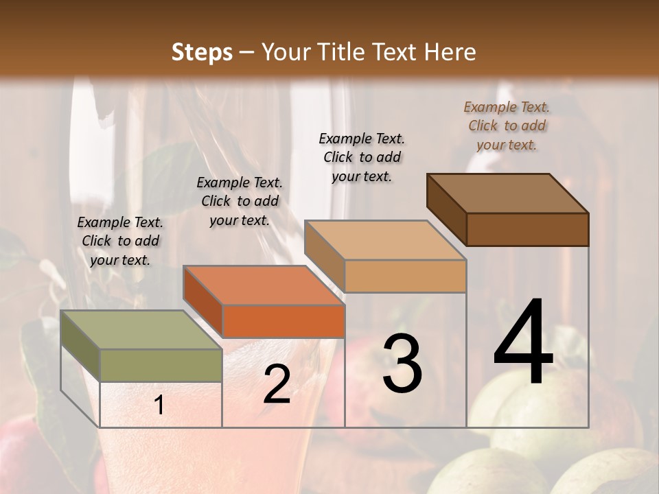 Apple Fizzy Glass PowerPoint Template