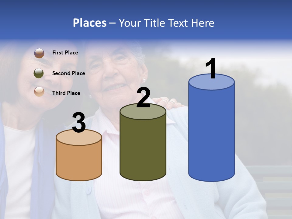 Elderly Portrait Mother PowerPoint Template