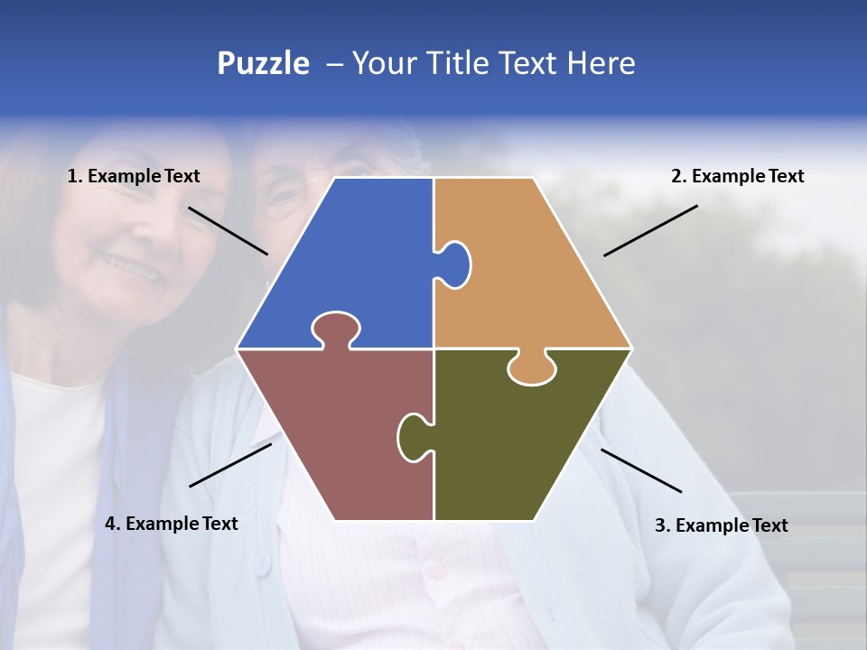 Elderly Portrait Mother PowerPoint Template