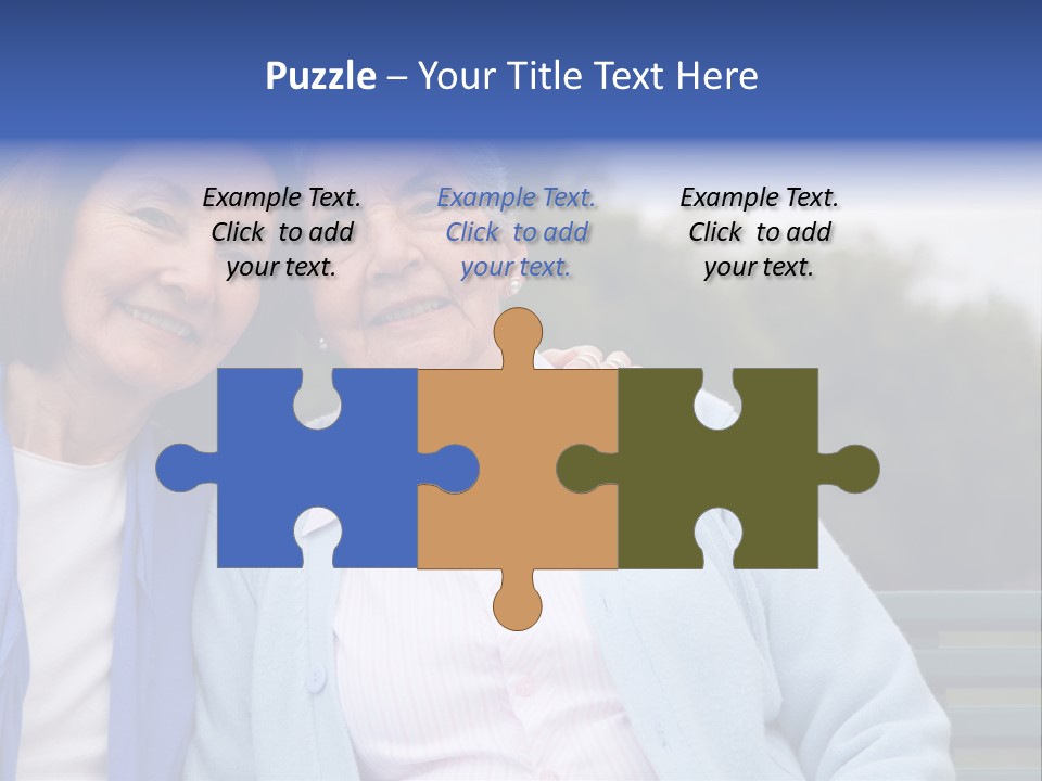 Elderly Portrait Mother PowerPoint Template