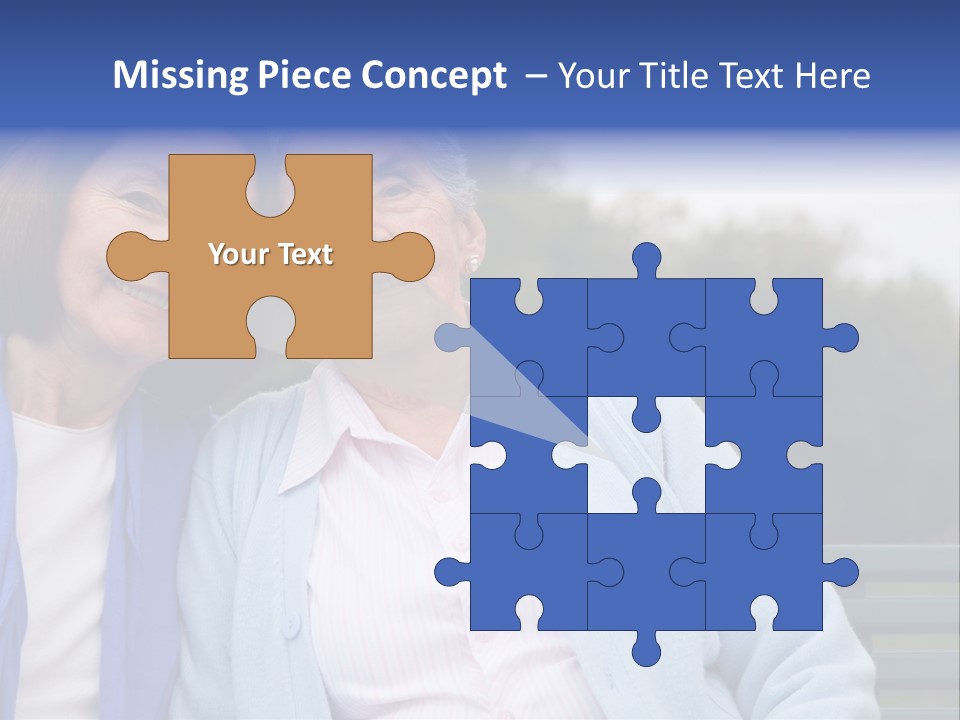 Elderly Portrait Mother PowerPoint Template