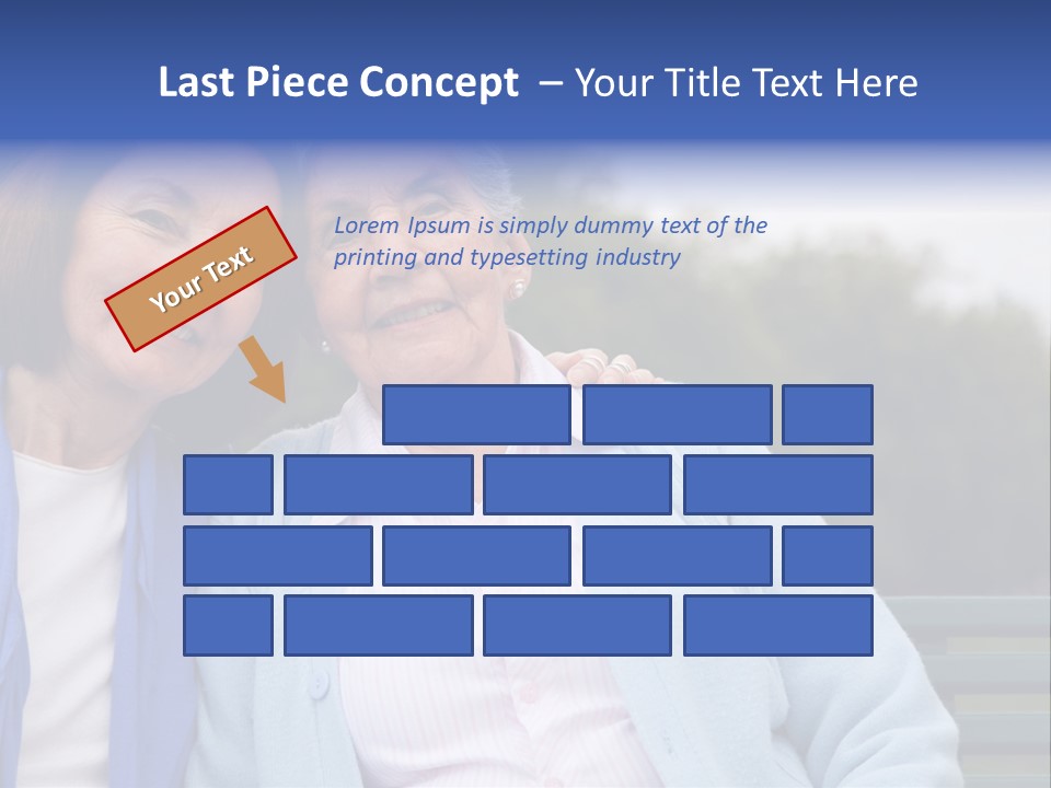 Elderly Portrait Mother PowerPoint Template