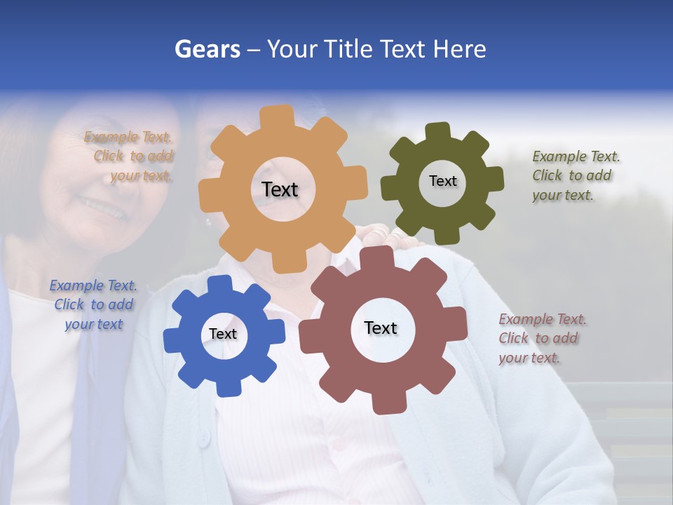 Elderly Portrait Mother PowerPoint Template