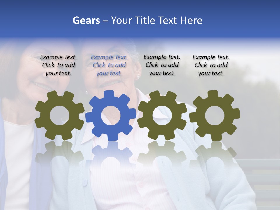 Elderly Portrait Mother PowerPoint Template