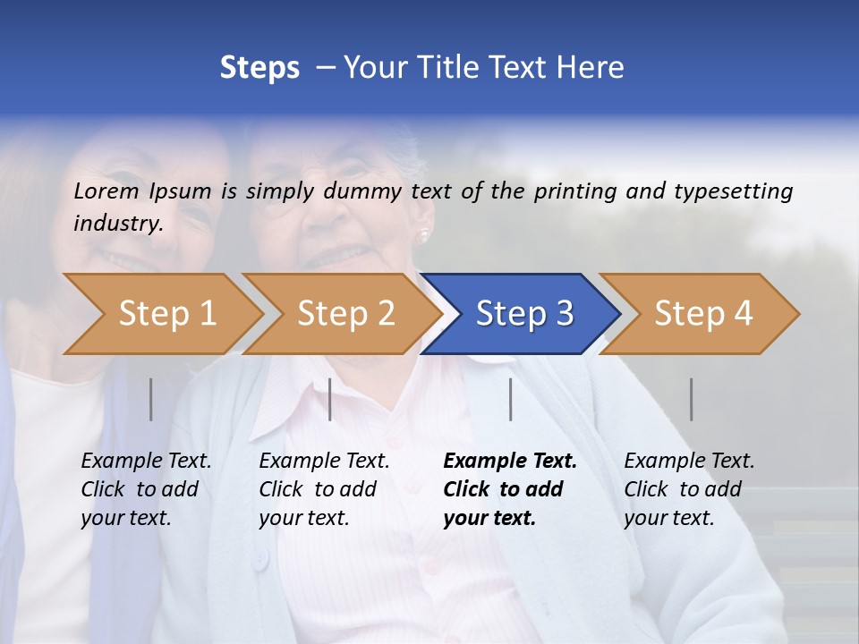 Elderly Portrait Mother PowerPoint Template