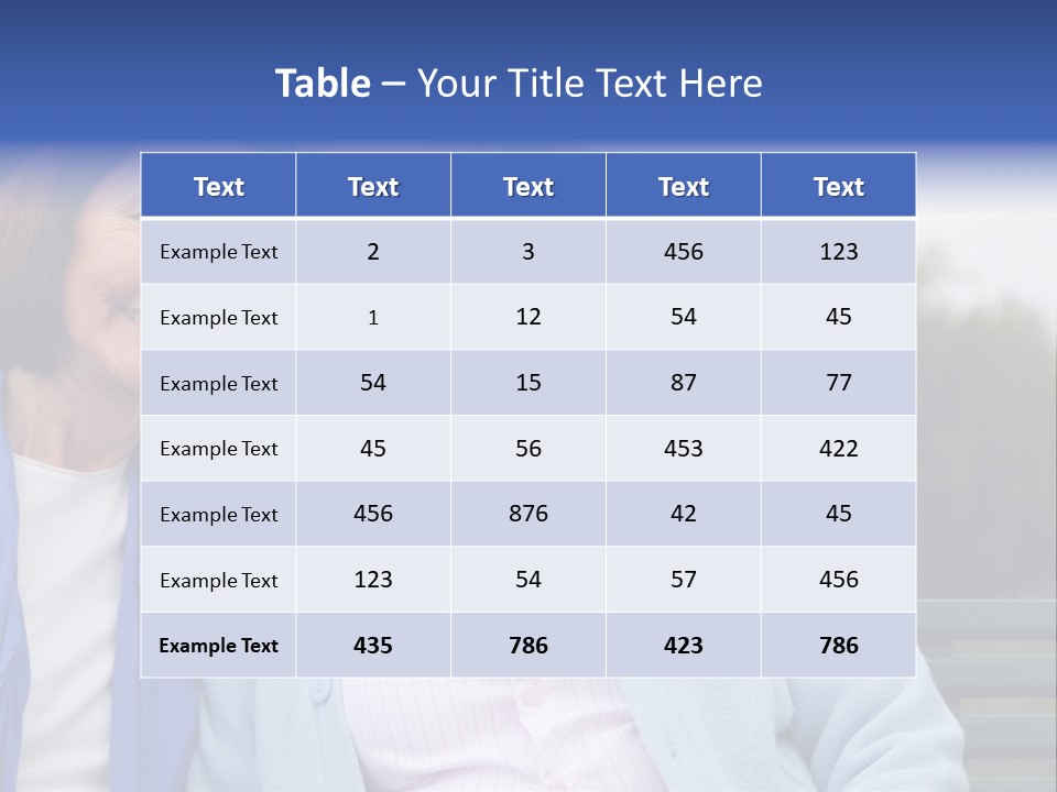 Elderly Portrait Mother PowerPoint Template