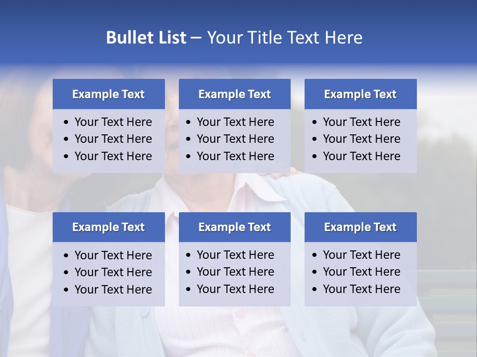 Elderly Portrait Mother PowerPoint Template