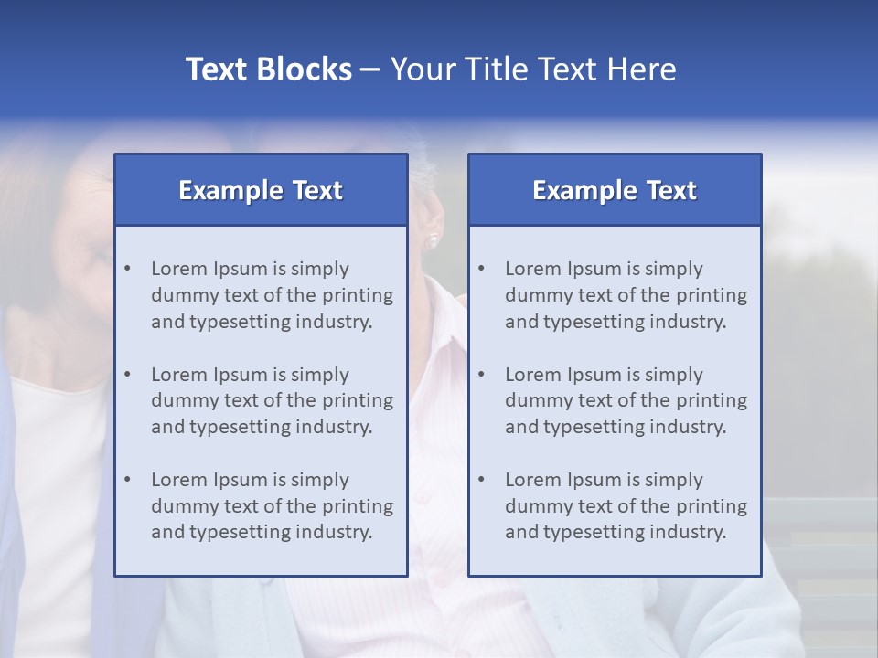 Elderly Portrait Mother PowerPoint Template