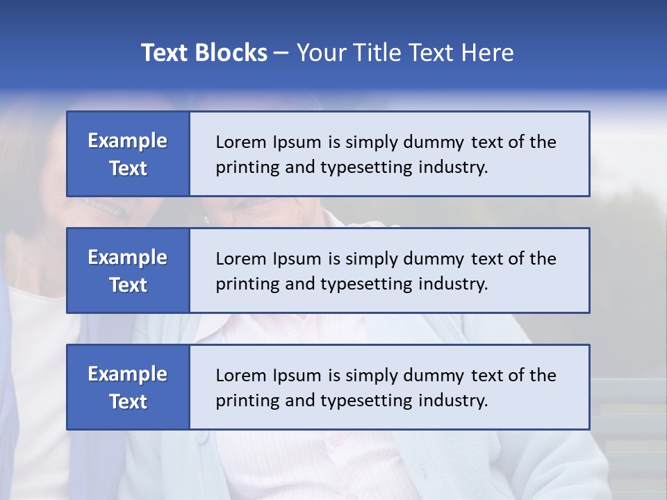 Elderly Portrait Mother PowerPoint Template