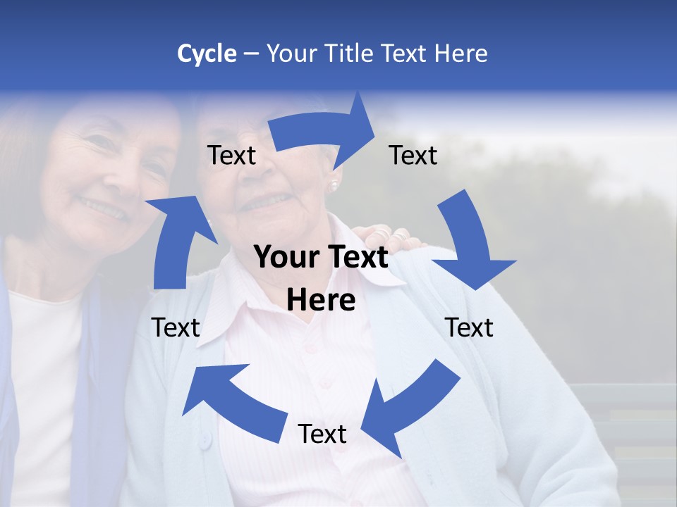 Elderly Portrait Mother PowerPoint Template