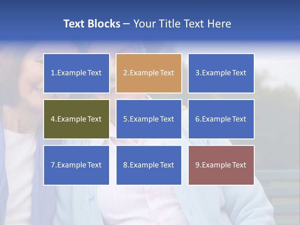 Elderly Portrait Mother PowerPoint Template