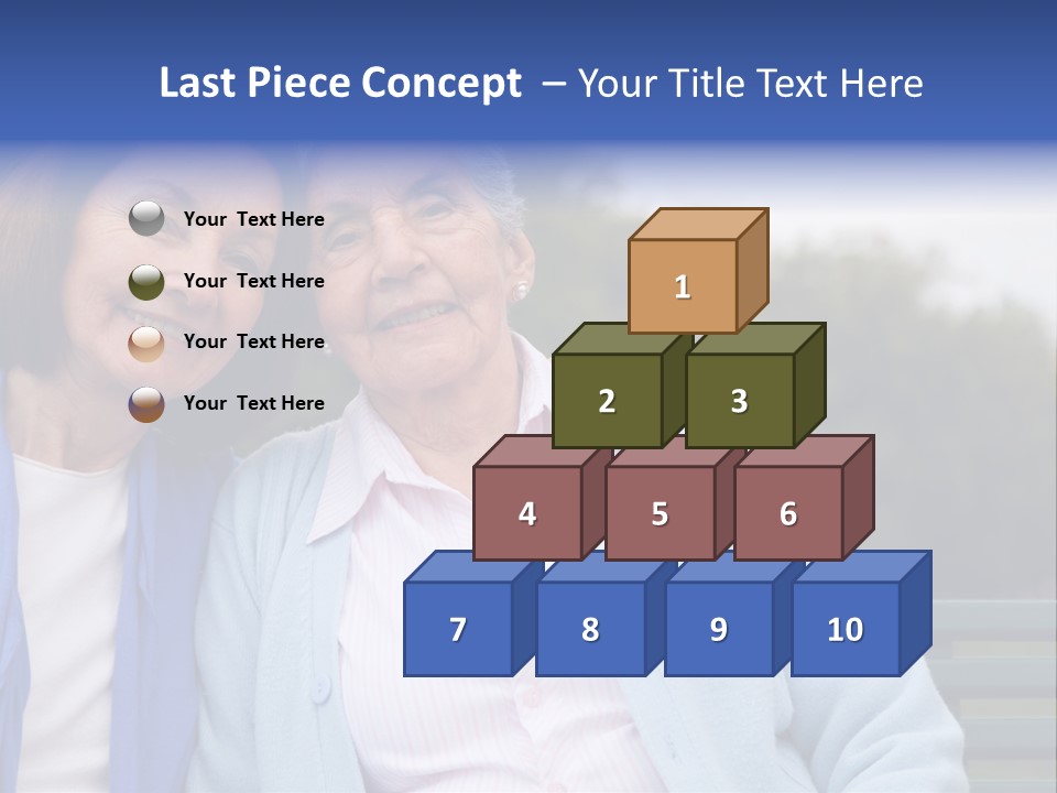 Elderly Portrait Mother PowerPoint Template