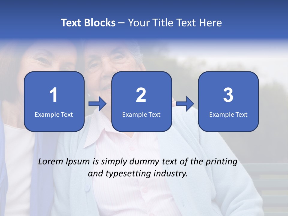 Elderly Portrait Mother PowerPoint Template