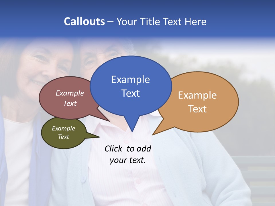 Elderly Portrait Mother PowerPoint Template