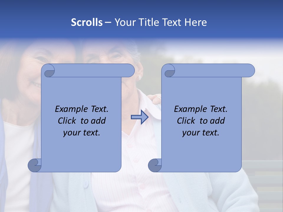 Elderly Portrait Mother PowerPoint Template