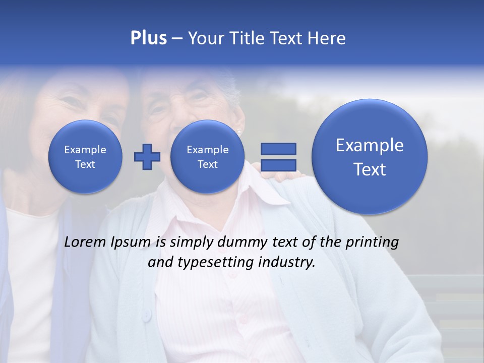 Elderly Portrait Mother PowerPoint Template