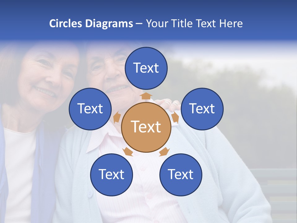 Elderly Portrait Mother PowerPoint Template