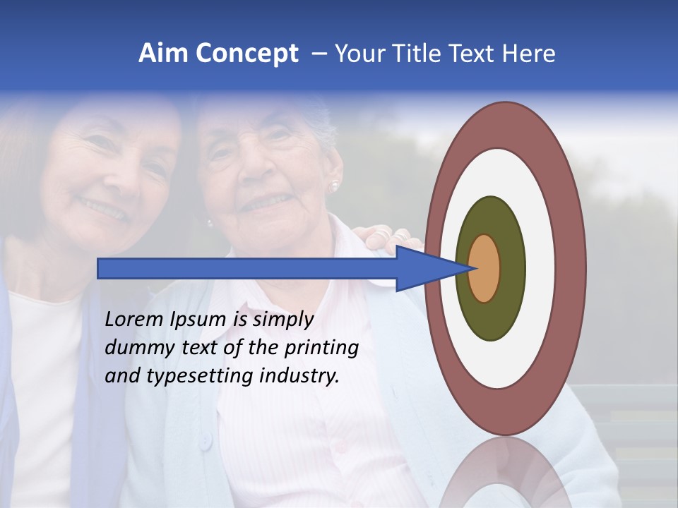 Elderly Portrait Mother PowerPoint Template