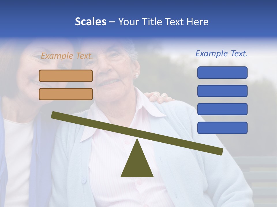 Elderly Portrait Mother PowerPoint Template