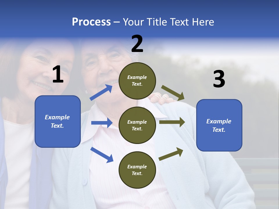 Elderly Portrait Mother PowerPoint Template